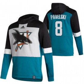 San Jose Sharks Joe Pavelski 8 2020-21 Reverse Retro Hoodie Sawyer - Mannen